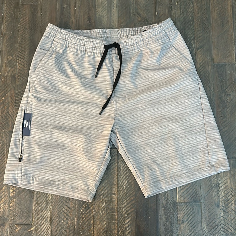 Kenneth Cole Active Gray Drawstring Stretch Shorts Men's Size Medium